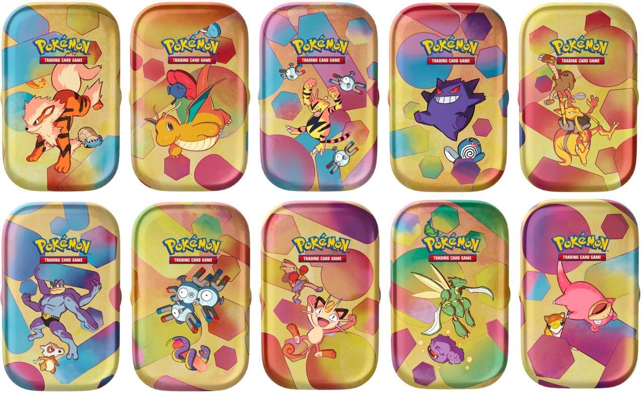 ポケモントレーディングカードゲーム151ミニティン缶　ディスプレイ　10缶セット Amazon.com: Pokemon 151 Mini Tins - Sealed Display - Complete Set